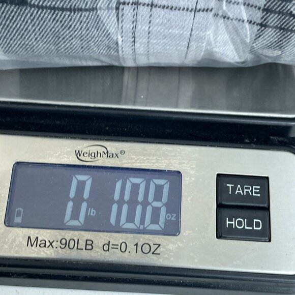 Bass Outdoor Heather Grey Stretch Flannel Shirt M Button-Down  NWT a0619 - Picture 8 of 8